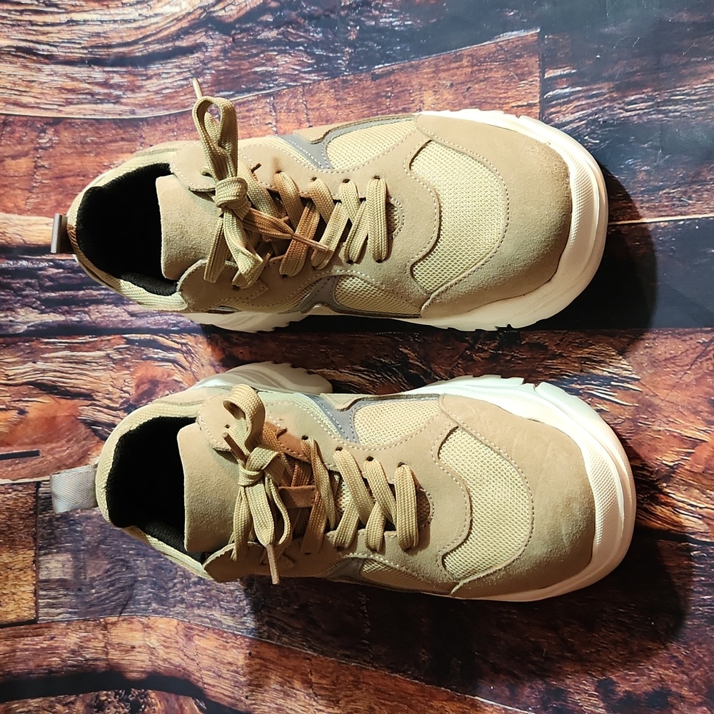 Inc Tan Platform Dad Sneaker